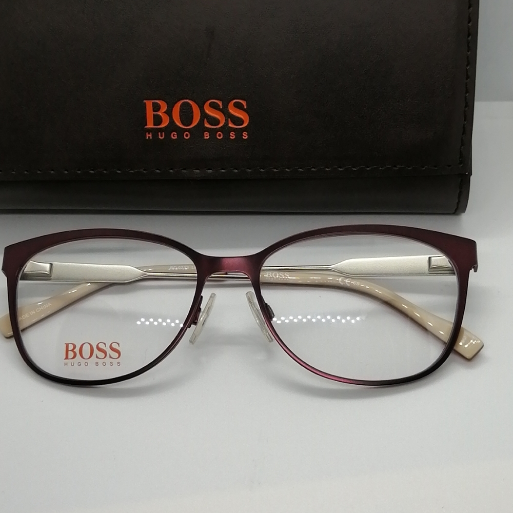 New/Authentic Eyeglass Hugo Boss Orange BO233 PLUM - Picture 2 of 9